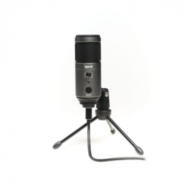Microfone Iggual IGG317273 Condensador para Streaming Cinzento