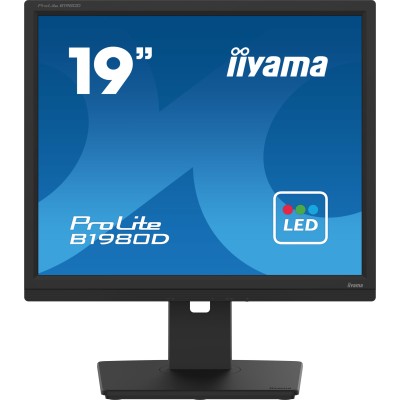 iiyama ProLite B1980D-B5 monitor de ecrã 48,3 cm (19") 1280 x 1024 pixels SXGA LCD Preto