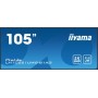 iiyama LH10551UWS-B1AG ecrã de sinalização Plasma digital 2,66 m (104.7") LED 500 cd m² UltraWide Full HD Preto 24 7