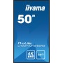 iiyama LH5041UHS-B2AG ecrã de sinalização Plasma digital 127 cm (50") LCD 500 cd m² 4K Ultra HD Preto 24 7