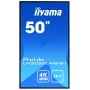 iiyama LH5052UHS-B1 ecrã de sinalização Plasma digital 125,7 cm (49.5") VA 500 cd m² 4K Ultra HD Preto Processador built-in