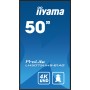 iiyama LH5075UHS-B1AG ecrã de sinalização Plasma digital 125,7 cm (49.5") LCD Wi-Fi 500 cd m² 4K Ultra HD Preto Processador