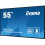 iiyama LH5560UHS-B1AG ecrã de sinalização Quadro digital 139,7 cm (55") LED Wi-Fi 500 cd m² 4K Ultra HD Preto Processador