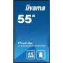 iiyama LH5560UHS-B1AG ecrã de sinalização Quadro digital 139,7 cm (55") LED Wi-Fi 500 cd m² 4K Ultra HD Preto Processador