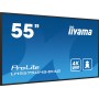 iiyama LH5575UHS-B1AG ecrã de sinalização Plasma digital 138,7 cm (54.6") LCD Wi-Fi 500 cd m² 4K Ultra HD Preto Processador