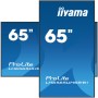 iiyama ProLite Plasma digital 163,8 cm (64.5") LCD Wi-Fi 500 cd m² 4K Ultra HD Preto Processador built-in Android 11 24 7