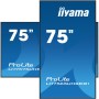 iiyama LH7575UHS-B1AG ecrã de sinalização Plasma digital 190,5 cm (75") LCD Wi-Fi 500 cd m² 4K Ultra HD Preto Processador