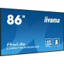 iiyama LH8675UHS-B1AG ecrã de sinalização Plasma digital 2,17 m (85.6") LCD Wi-Fi 500 cd m² 4K Ultra HD Preto Processador