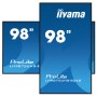 iiyama LH9875UHS-B2AG ecrã de sinalização Plasma digital 2,48 m (97.5") LED Wi-Fi 500 cd m² 4K Ultra HD Preto Processador