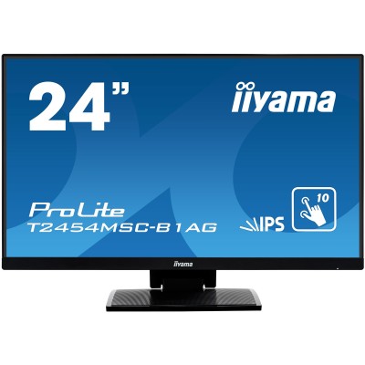 iiyama ProLite T2454MSC-B1AG monitor de ecrã 60,5 cm (23.8") 1920 x 1080 pixels Full HD LED Ecrã táctil Multi-utilizador Preto