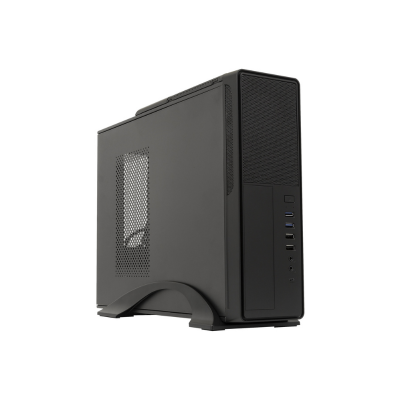 Caixa Gaming Micro Atx Unyka Desktop Slim 2010SE Usb C/ Fonte 450W Preto