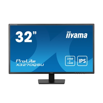 iiyama ProLite X3270QSU-B1 monitor de ecrã 81,3 cm (32") 2560 x 1440 pixels Wide Quad HD LED Preto