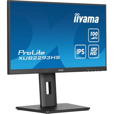 iiyama ProLite XUB2293HS-B6 monitor de ecrã 54,6 cm (21.5") 1920 x 1080 pixels Full HD LED Preto