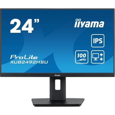 iiyama XUB2492HSU-B6 monitor de ecrã 60,5 cm (23.8") 1920 x 1080 pixels Full HD LED Preto