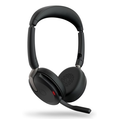 Jabra Evolve2 65 Flex Auscultadores Com fios e sem fios Fita de cabeça Escritório Call center Bluetooth Preto