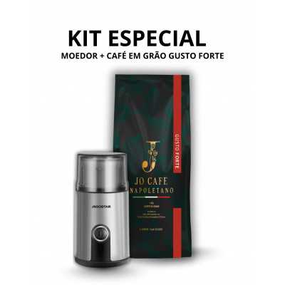 Especial kitMoedor + café em grão Gusto forte