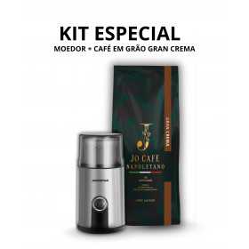 Especial kitMoedor+ café em grão gran crema