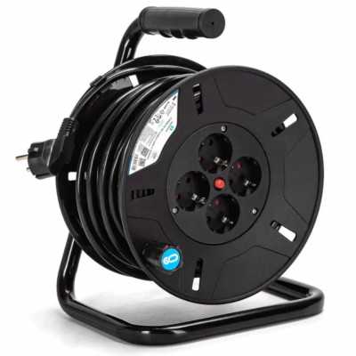 Extensão de cabo alemão de 4 vias 3G1.5? 25M preto