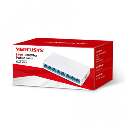 Switch Rede MERCUSYS 8Portas 10/100Mbps