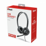 Headphones Trust Mauro 17591 Com Microf. USB Preto