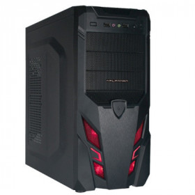 Caixa Halfmman Gaming Atx - Roba - Black/Red