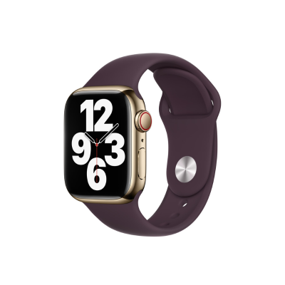Apple Watch Series 7 41mm LTE Gold / Dark Cherry Sport Band