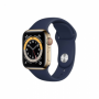 Apple Watch Series 6 40mm LTE Gold / Deep Navy Sport Band