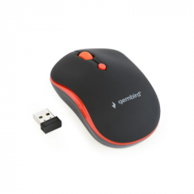Rato Gembird Wireless 1600Dpi Preto/Vermelho