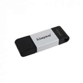 Pen Drive Kingston 64Gb DataTraveler DT80 Usb C 3.2 Cinza