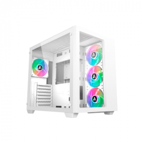 Caixa Gaming Abysm Danube Sava 285 Branco ARGB ATX