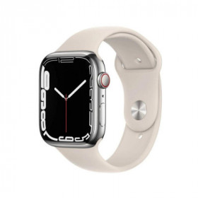 Apple Watch Series 7 45mm LTE Prateado c/Bracelete Desportiva Luz das Estrelas