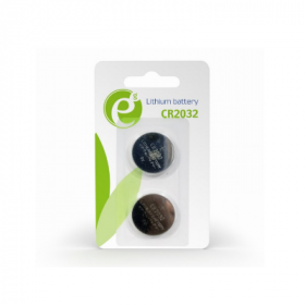 Pilha  Lithium Gembird CR2032 3V 220mAh Pack 2Unidades