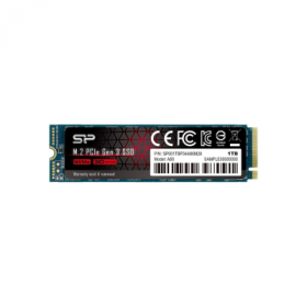 Disco SSD Silicon Power A80 1Tb M.2 NVMe PCie Gen 3x4 3400 Mb/s 2280