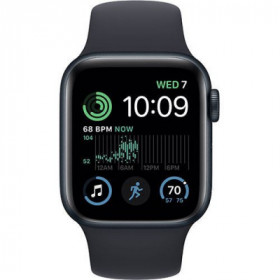 Apple Watch SE  GPS   40mm  Caixa de AlumÃ­nio em Preto Meia Noite  Correia Desportiva Preto Meia Noite