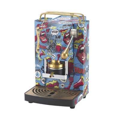 Máquina de café Arte pop rock e colorida