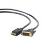 Cabo Displayport to DVI Cable – 2 Metros