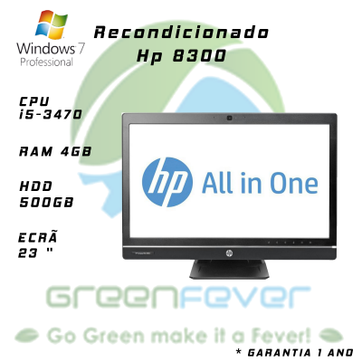 AIO Hp 8300 23" Intel Core i5-3470 3.20 GHz 4Gb 500Gb Win7 Pro