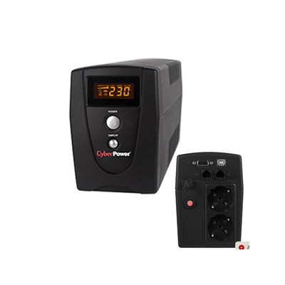 Ups Cyberpower 600Va/360W, Line-Interactive, C/Lcd , 2 Tomadas
