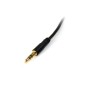 StarTech.com Cabo Áudio Estéreo Ângulo Direito Slim 3.5mm 1 m - M M