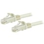 StarTech.com Cabo de ligação Cat6 com conectores RJ45 snagless – 3 m, branco