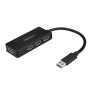 StarTech.com ST4300MINI hub de interface USB 3.2 Gen 1 (3.1 Gen 1) Type-A 5000 Mbit s Preto