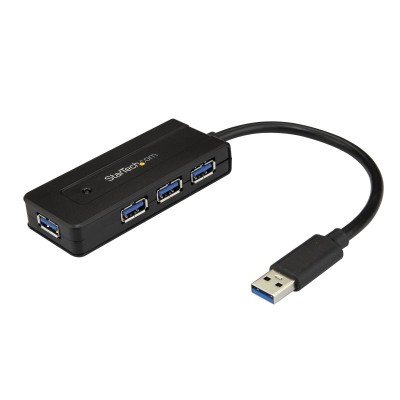 StarTech.com ST4300MINI hub de interface USB 3.2 Gen 1 (3.1 Gen 1) Type-A 5000 Mbit s Preto