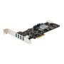 StarTech.com Adaptador de placa USB SuperSpeed 3.0 PCI Express (PCIe) de 4 portas com 4 canais de 5 Gbps dedicados - UASP -