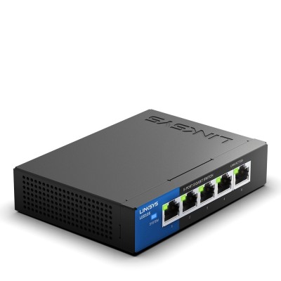 Linksys Switch gigabit empresarial de secretária com 5 portas (LGS105)