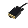 StarTech.com DP2VGAMM6B adaptador de cabo de vídeo 1,8 m DisplayPort VGA (D-Sub) Preto