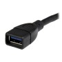 StarTech.com Cabo de extensão USB 3.0 A-para-A - 15 cm, preto