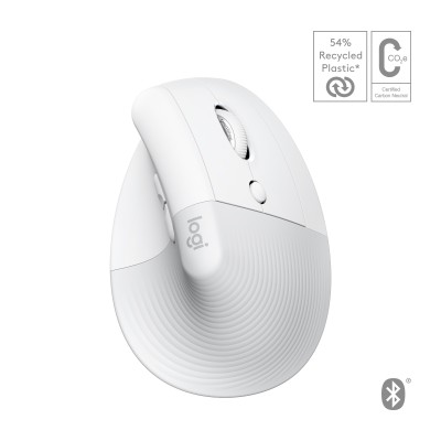 Logitech Lift for Mac rato Escritório Mão direita RF Wireless + Bluetooth Ótico 4000 DPI