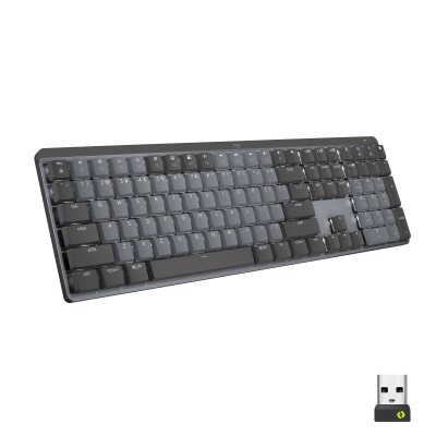 Logitech MX Mechanical teclado Escritório RF Wireless + Bluetooth QWERTY Estados Unidos (Internacional)