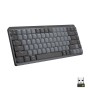 Logitech MX Mini Mechanical teclado Escritório RF Wireless + Bluetooth QWERTY Estados Unidos (Internacional) Grafite, Cinzento