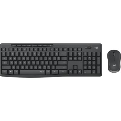 Logitech MK295 Silent Wireless Combo teclado Rato incluído Escritório USB QWERTZ Alemão Grafite